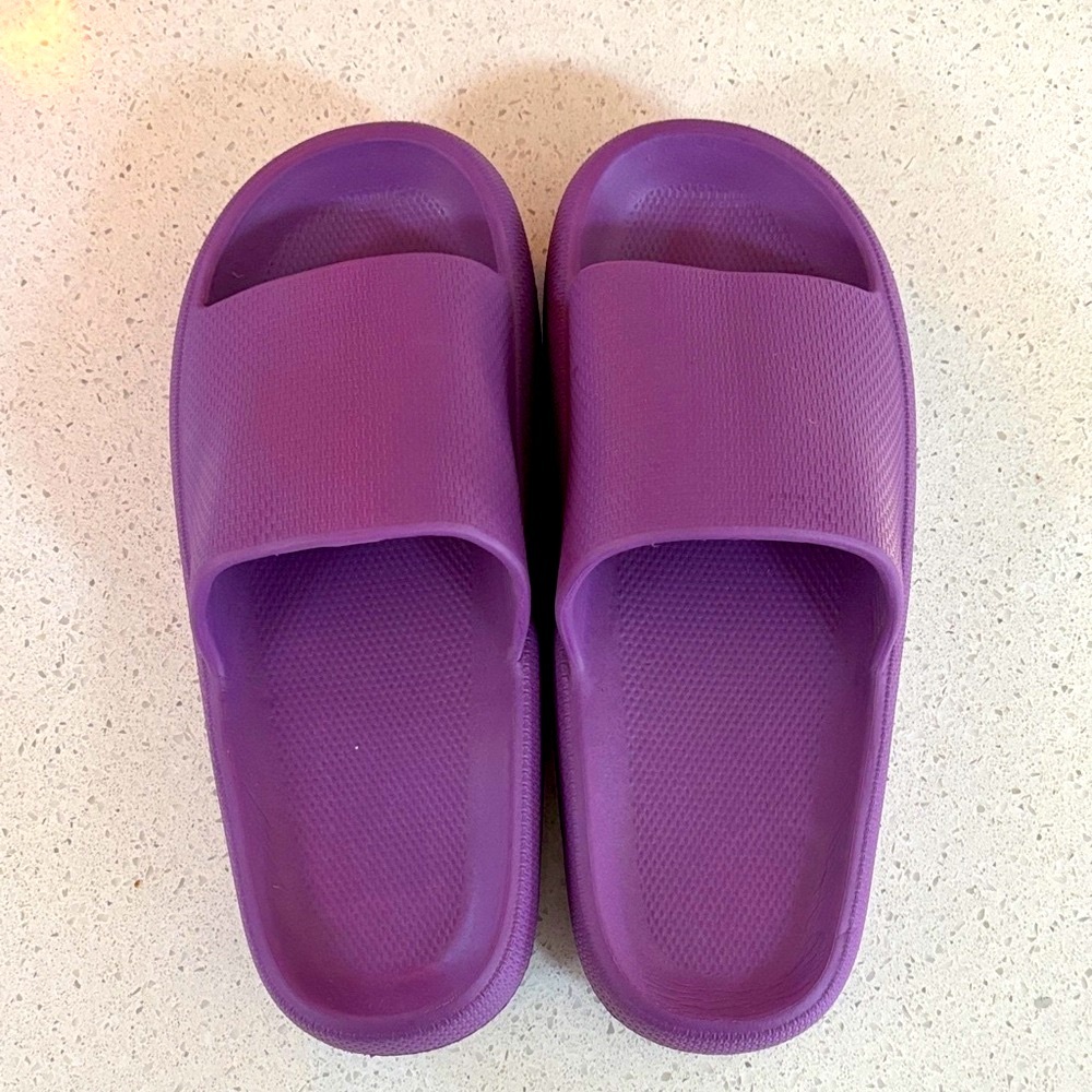 Purple Slide Sandals